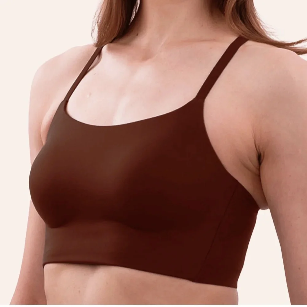 White Racerback Full-Coverage Bra - Picture 3 of 5